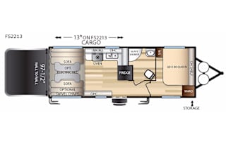 2017 Forest River Toy Hauler/RV Stealth FS2213