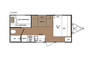 2018 Dutchmen RV Aspen Trail 1700BH