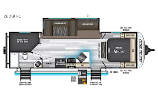 2020 Forest River RV Cherokee Alpha Wolf 26DBH-L