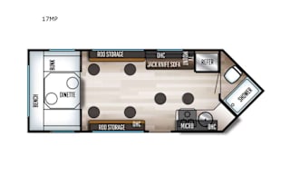 2022 Grey Wolf Fish House by Forrest River