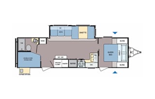 2017 Coleman 28 Foot Bunk house