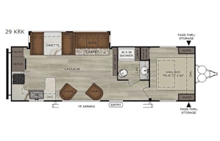 2020 EAST TO WEST Della Terra 29 KRK - King Bed