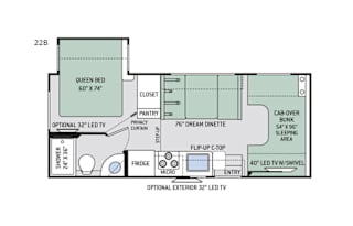 2018 Thor Motor Coach Four Winds 22B