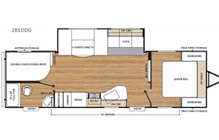 2017 Coachmen RV Catalina SBX 281DDS