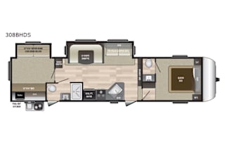 2018 Keystone RV Hideout 308BHDS