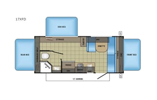 2017 Jayco JayFeather 7 Lightweight Hybrid tent RV