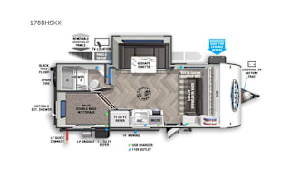 2022 Forest River RV Salem FSX 178BHSKX