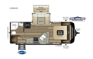 2019 Keystone RV Cougar Half-Ton Series 22RBSWE