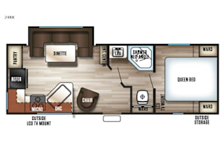 2017 Forest River RV Cherokee Grey Wolf 24RK