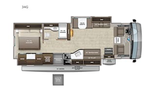 Double opposing slides = large living space