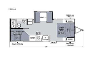 2021 Coachmen RV Apex Nano Bunkhouse 208BHS
