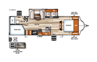 2017 Forest River RV Vibe 272BHS