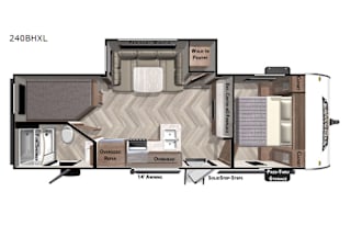 2020 Forest River RV Wildwood X-Lite 240BHXL