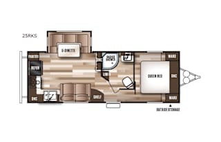 2017 Forest River RV Wildwood 25RKS