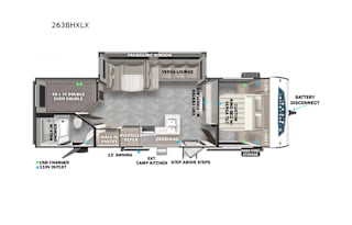2024 Forest River RV Salem Cruise Lite 263BHXLX
