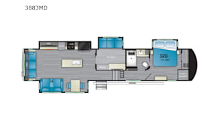 Get away in the 2022 Heartland Bighorn 3883MD