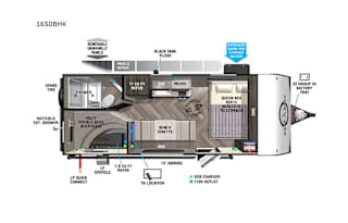 2022 Forest River RV Ozark 1650BHK