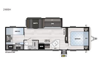 Spacious 2 Bedroom Bunkhouse: Sleeps 9