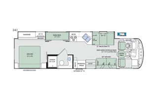 2019 Thor Motor Coach Hurricane 34J
