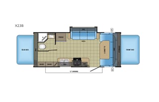 24.5' Mid-size SUV towable with sleeping for 7