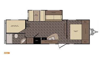 27’ Z1 Bunkhouse. Pet friendly and half ton rated!