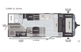 2021 Keystone RV Passport 219BH SL Series
