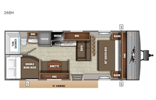 27ft Jay Flight 267 BHS Travel Trailer