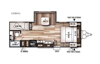 2017 Forest River RV Wildwood X-Lite 230BHXL