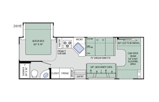 2017 Thor Motor Coach Freedom Elite 26HE