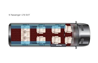 2020 Midwest Automotive Designs Signature Custom Conversion Sprinter 9 Passenger 170 EXT