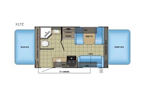 Light Weight Hybrid Camper 2017 X17Z