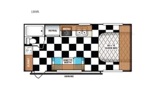 Great for a couple, room for small child.