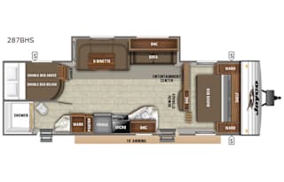 2019 Jayco Jay flight SLX 8 287BHS / Bunkhouse