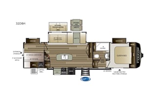 2019 Keystone RV Cougar Half-Ton Series 32DBH