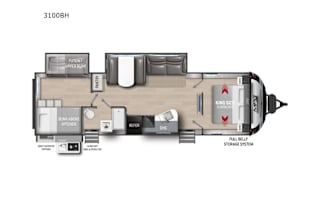 2022 Cruiser MPG Ultra Light King Bed Private Bunk