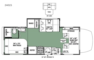 2018 Forest River RV Forester MBS 2401S