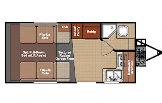 2016 Gulf Stream RV Track & Trail Sidetrack 17RTH