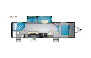 2020 Heartland Wilderness 3125BH