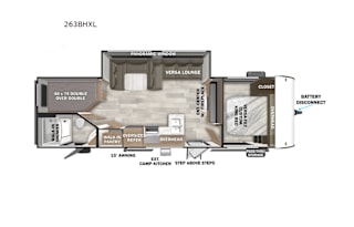 2025 Forest River RV Wildwood X-Lite 263BHXL