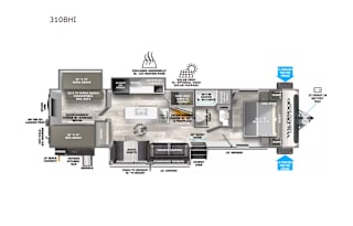 2023 fully-stocked 39-foot family trailer w/ bunks