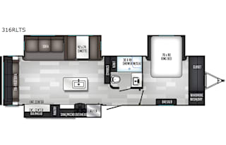 SOLAIRE 316RLTS - Huge Living Space with King Bed