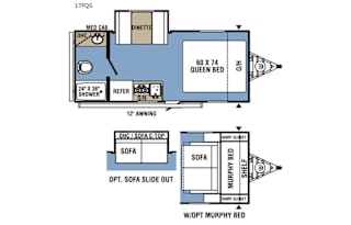 2021 Coachmen RV Clipper Ultra-Lite 17FQS