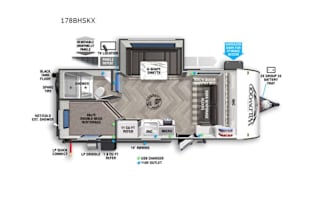 2022 Forest River RV Wildwood FSX 178BHSKX
