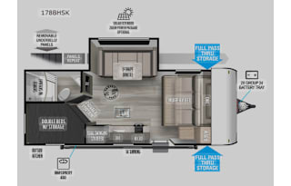 2022 Forest River RV Salem FSX 178BHSK