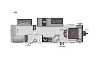 2021 Keystone Hideout 318BR **DELIVERY AVAILABLE**