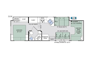 2017 Thor Motor Coach Four Winds 31W