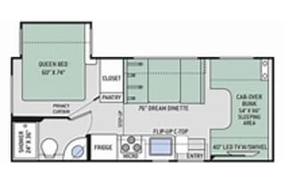 Neat 24ft class C, easy, comfy getaway!