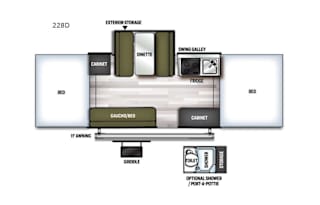 2021 Forest River RV Flagstaff MAC 228D