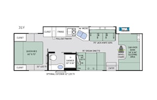 2019 Thor Motor Coach Chateau 31Y