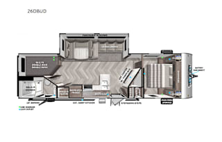 2022 Forest River RV Salem 26DBUD - Upper Peninsula